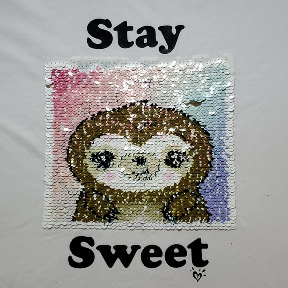 REVERSIBLE SEQUINS  GRAPHIC TEE - Picture 3 of 4